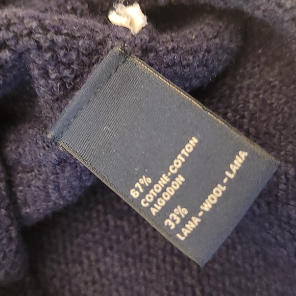 EUC Wool and Cotton Navy Ermenegildo Zenga Sweater - Picture 10 of 12